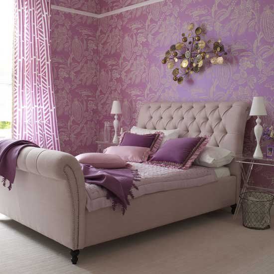 purple bedroom for teenage girls