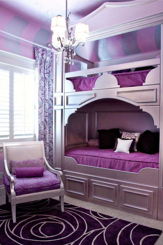 teenage girls bedroom ideas purple