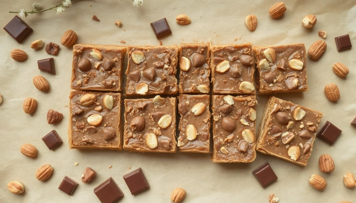 Homemade Snickers Bars