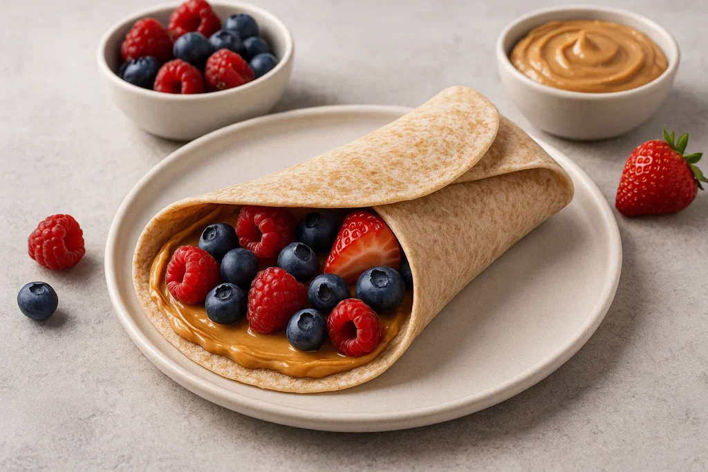 Peanut Butter & Berry Energy Wrap