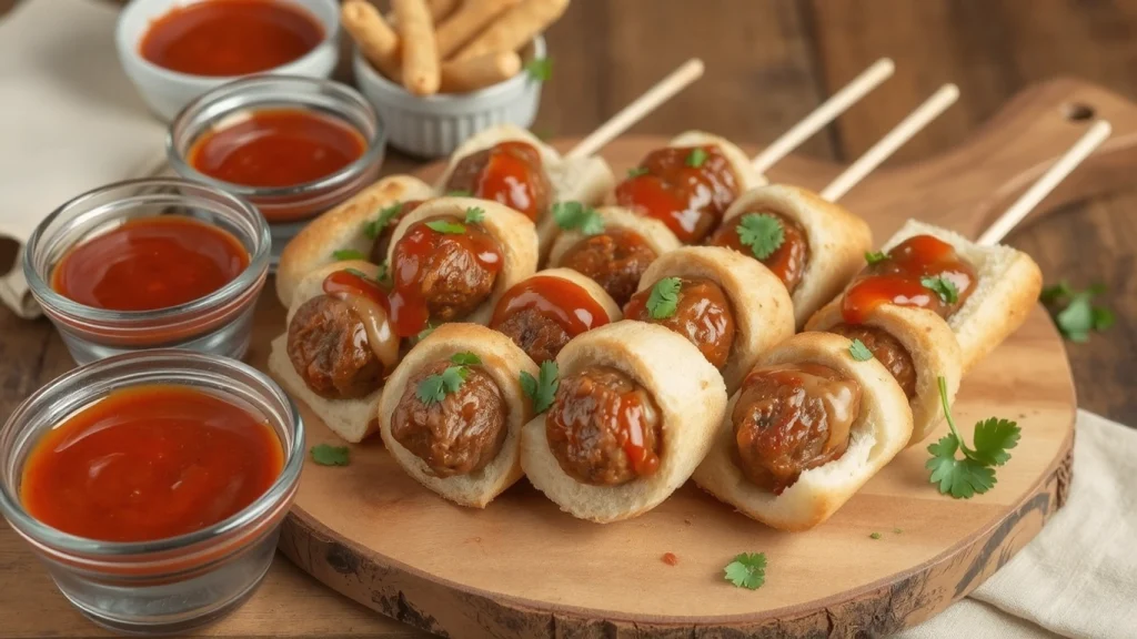 Meatball Subs on a Stick