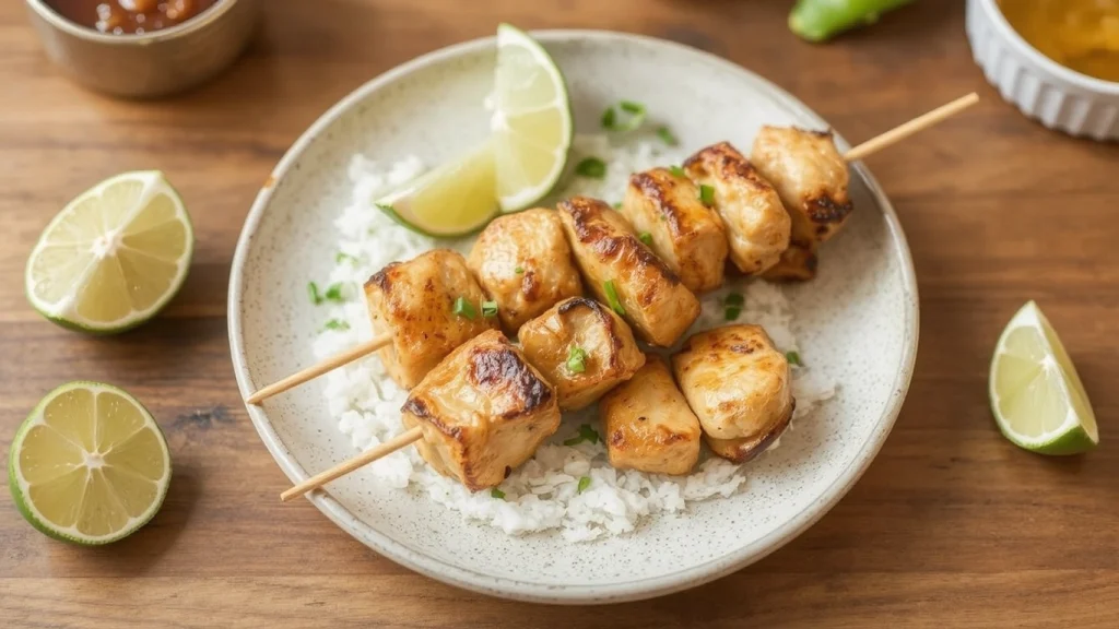 Honey Lime Chicken Skewers