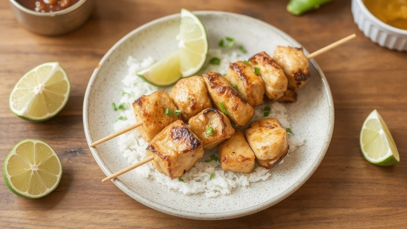 Honey Lime Chicken Skewers
