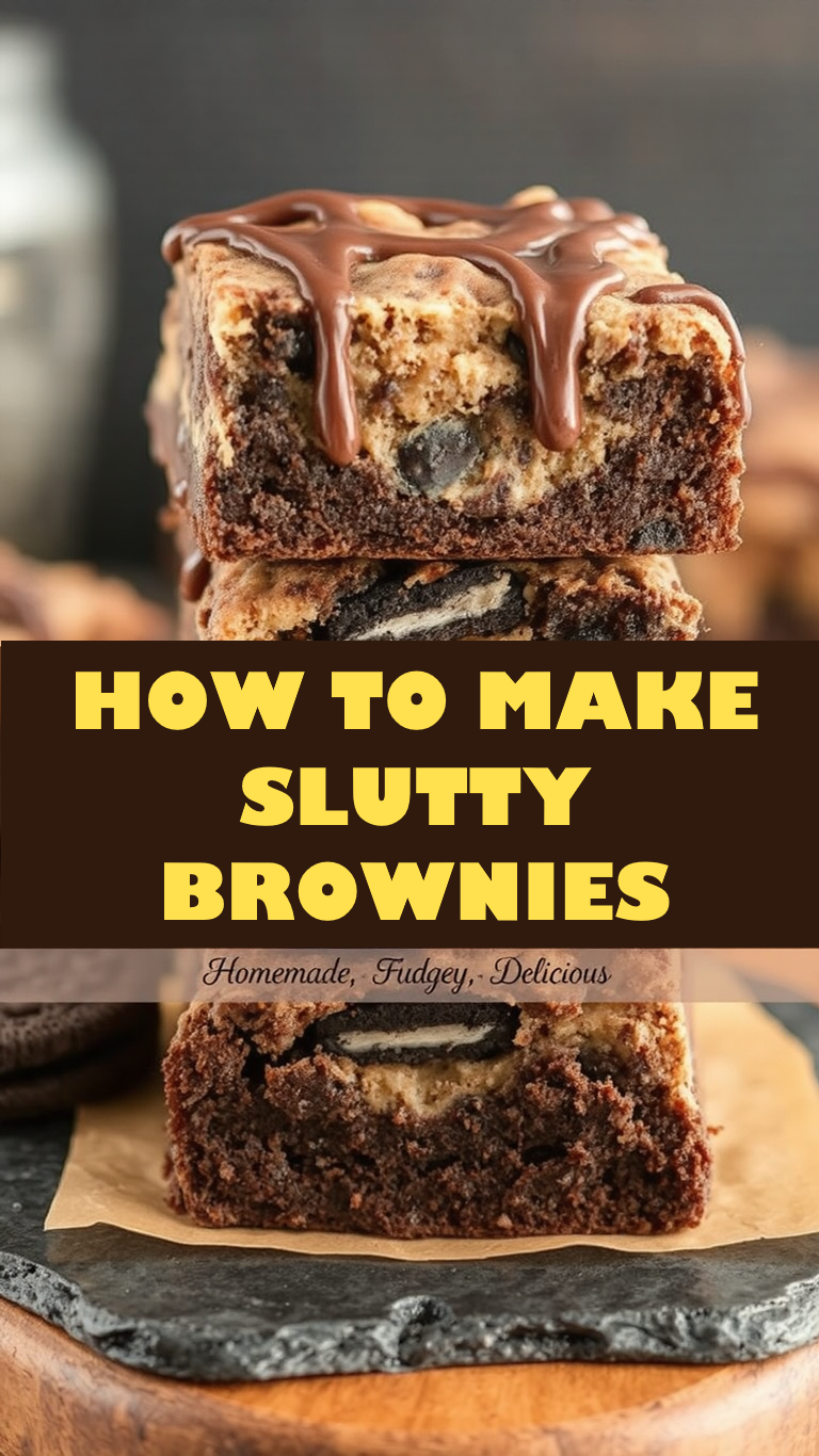 HOW TO MAKE SLUTTY BROWNIES