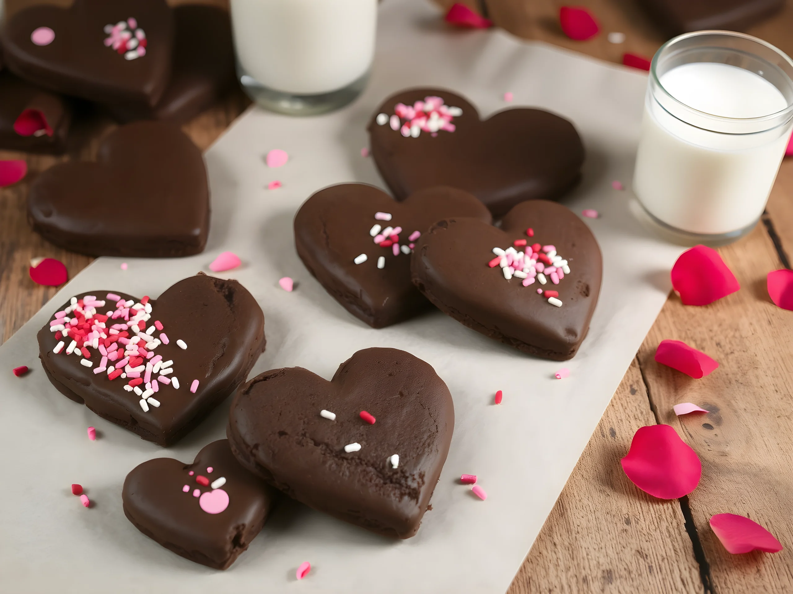 Chocolate Heart Cookies