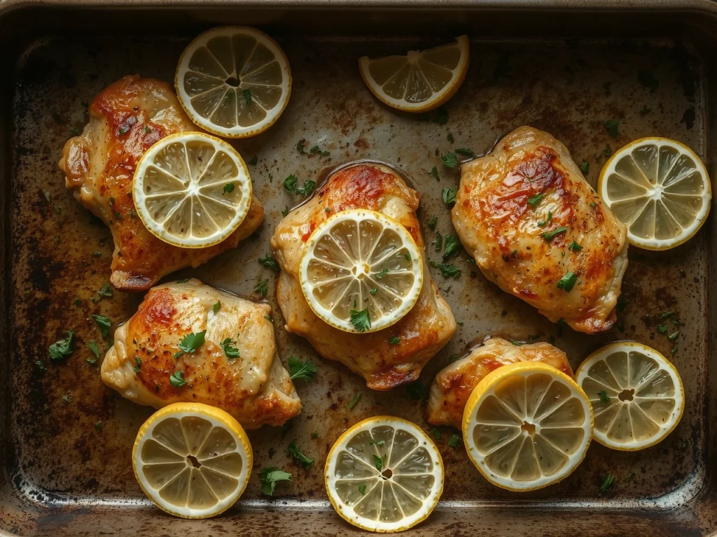 Baked Lemon Herb Chicken Thighs