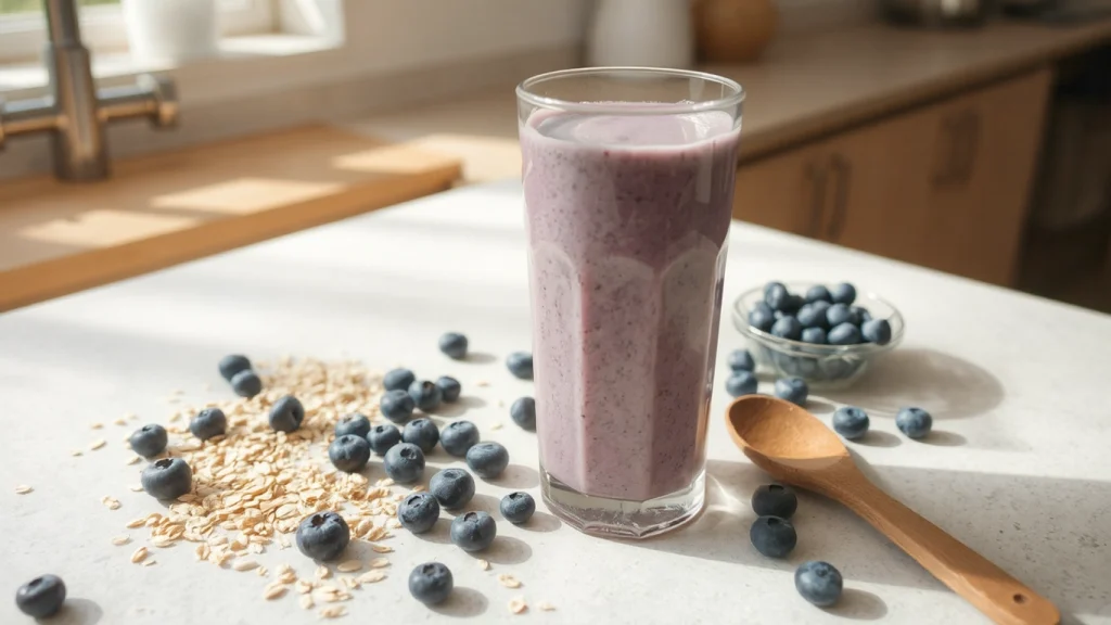 Blueberry Oat Smoothie for Busy Mornings