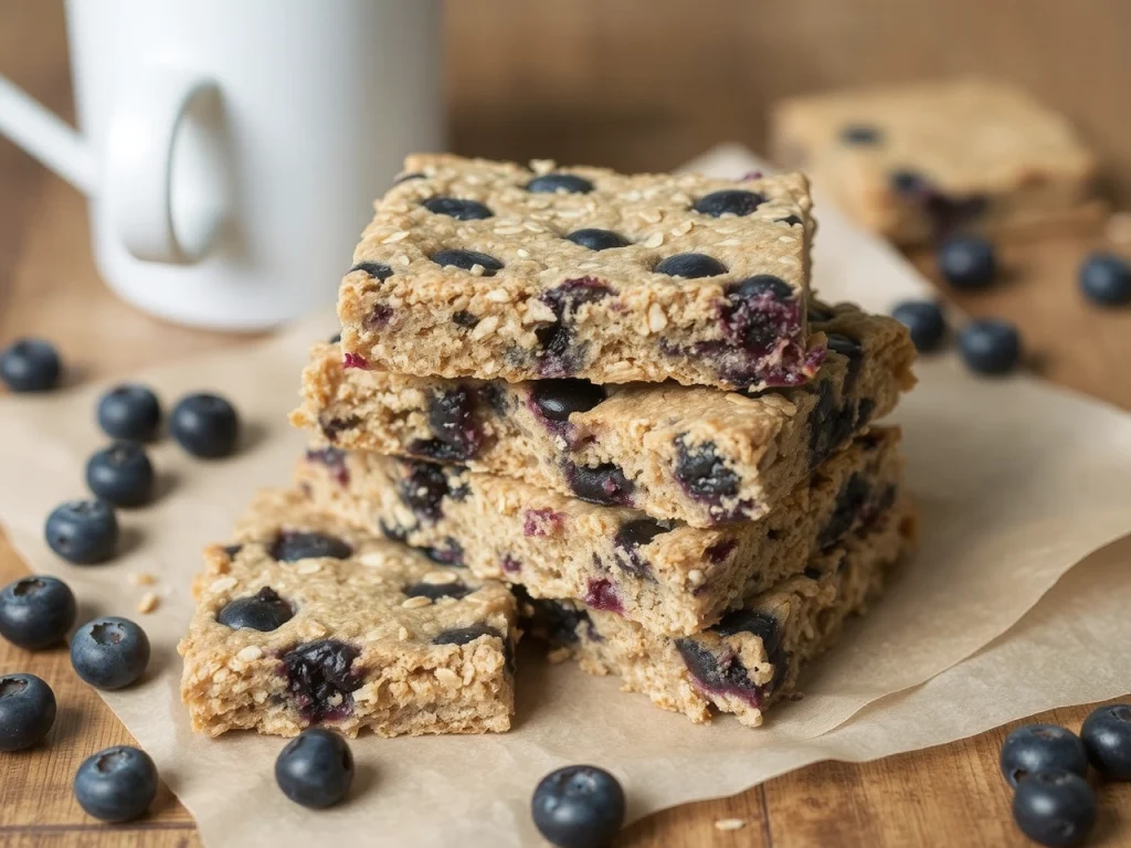 Blueberry Oatmeal Breakfast Bars
