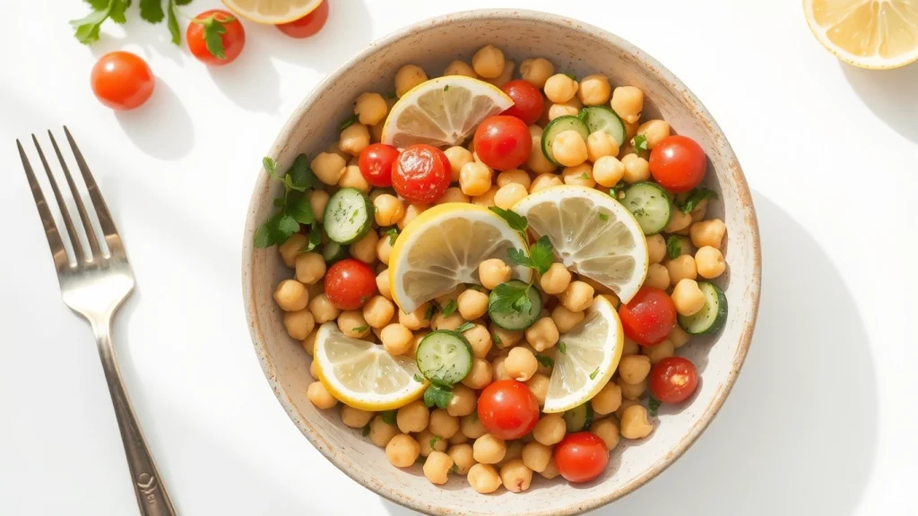 Chickpea Salad Recipe with Lemon Dressing