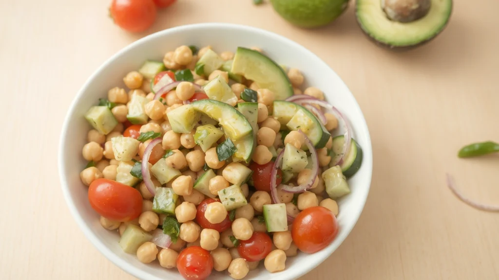 Chickpea Salad with Avocado