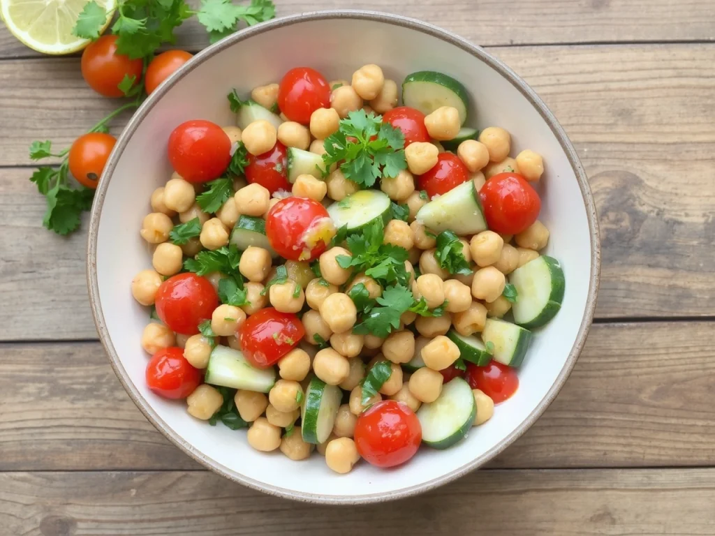 Chickpea Salad with Lemon Dressing