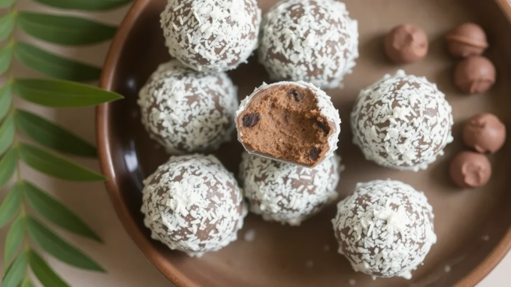 Coconut Chocolate Energy Balls