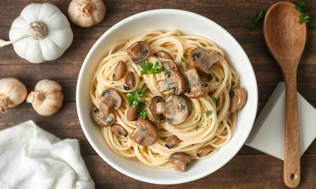 Creamy Garlic Mushroom Pasta – Quick and Delicious Weeknight Dinner