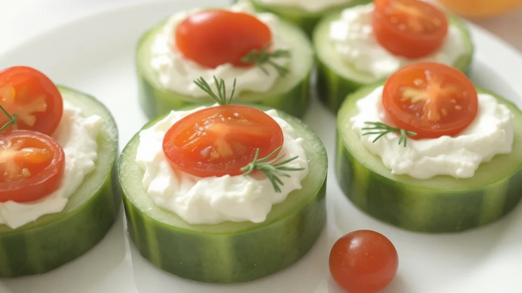 Cucumber Bites with Cream Cheese