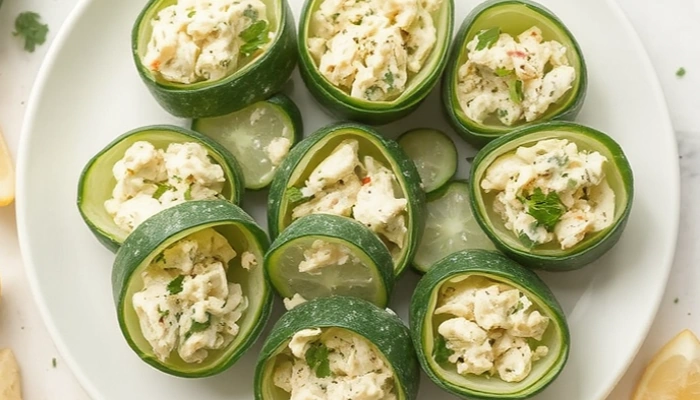 Cucumber Chicken Salad Wraps