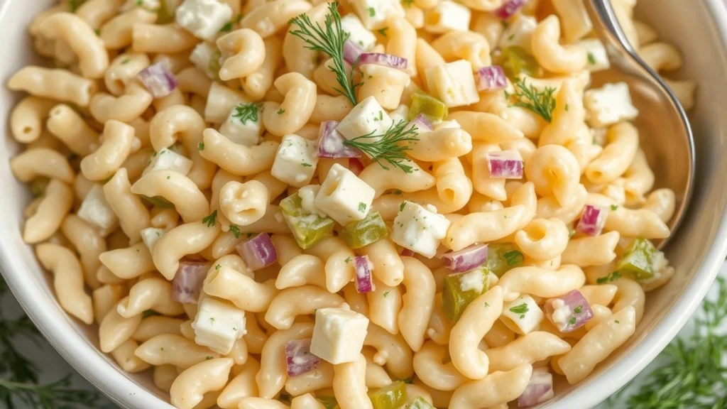 Dill Pickle Pasta Salad