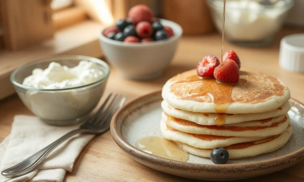 Easy Cottage Cheese Pancakes Recipe