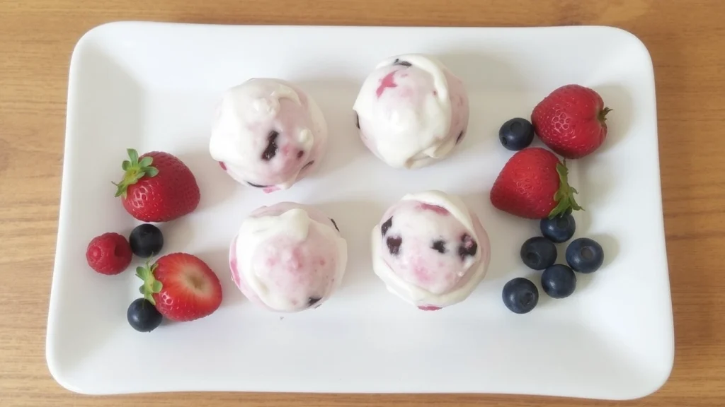 Frozen Yogurt Berry Bites