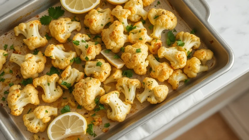 Garlic Roasted Cauliflower Recipe