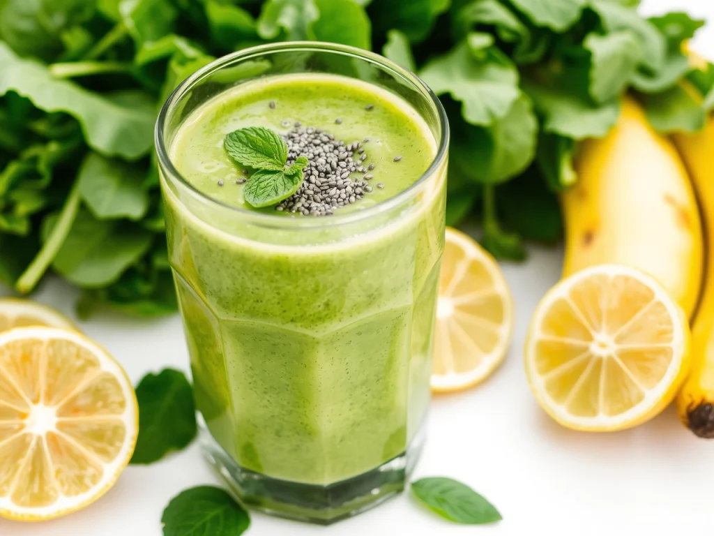 Green Detox Smoothie with Spinach