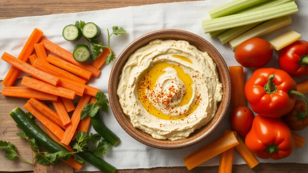 Homemade Hummus with Veggie Sticks