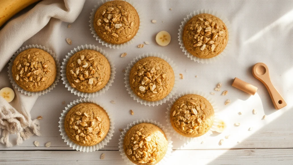 Mini Banana Oat Muffins