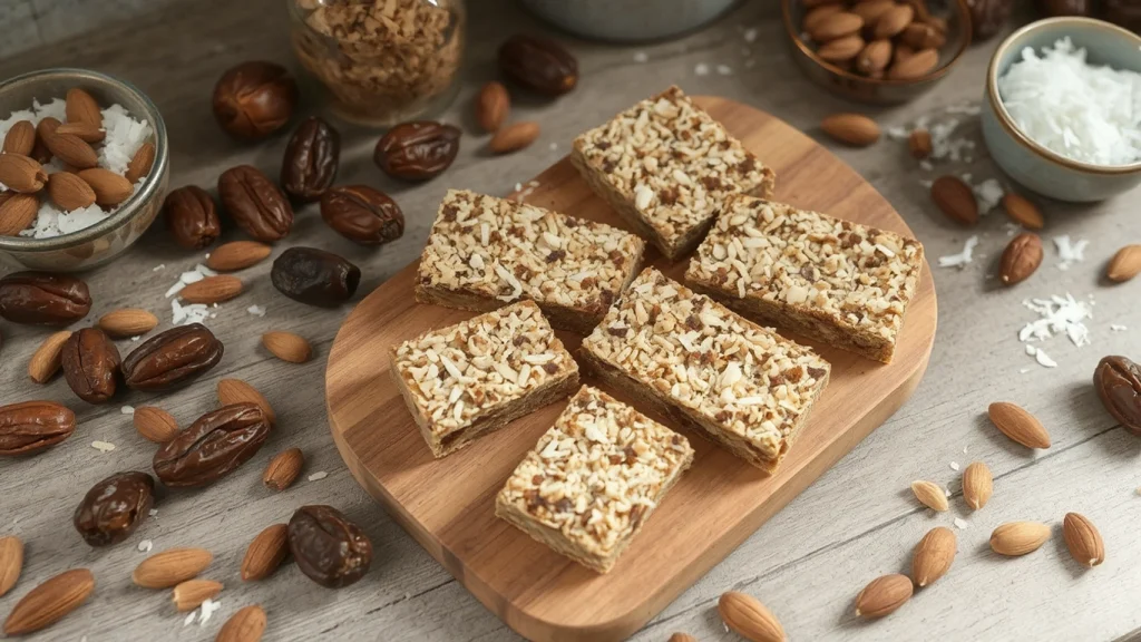 No-Bake Coconut Date Bars Recipe