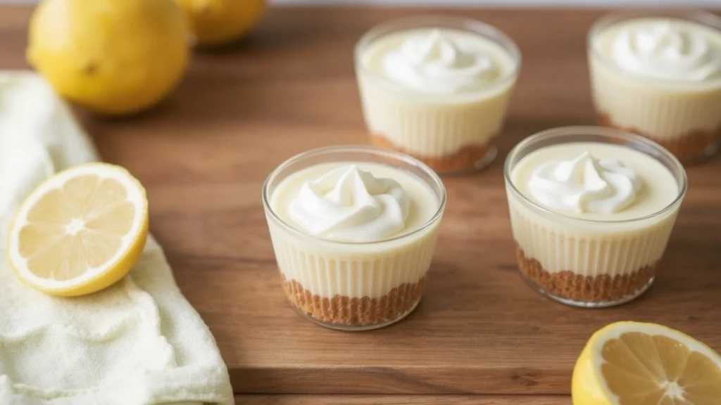 No-Bake Lemon Cheesecake Cups