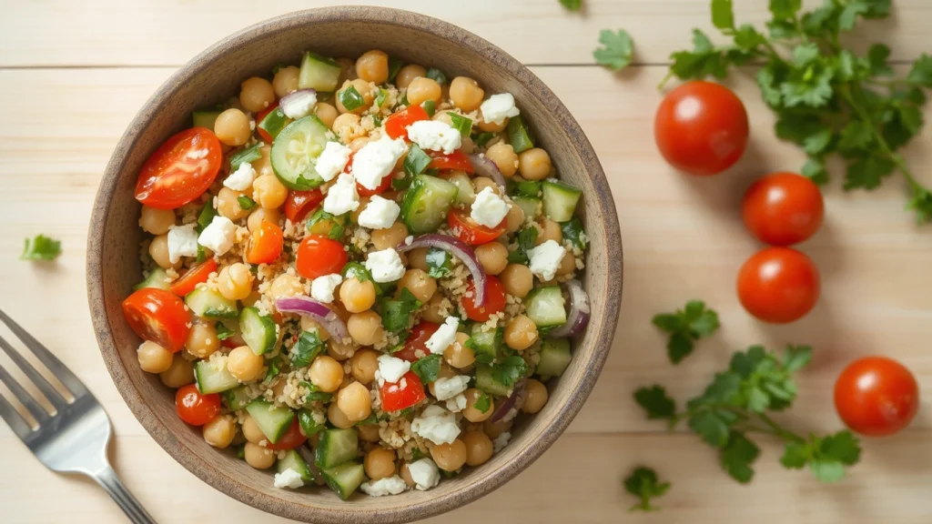 Quinoa Chickpea Salad