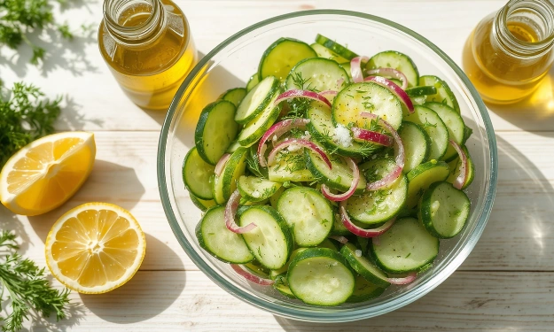 Refreshing Summer Cucumber Salad with Dill and Lemon