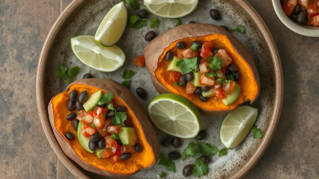 Stuffed Sweet Potatoes with Avocado