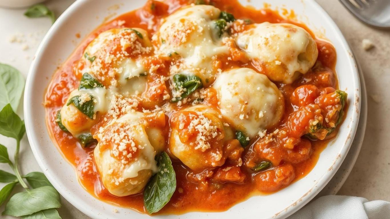 cheesy-baked-gnocchi-with-spinach-and-marinara-sauce