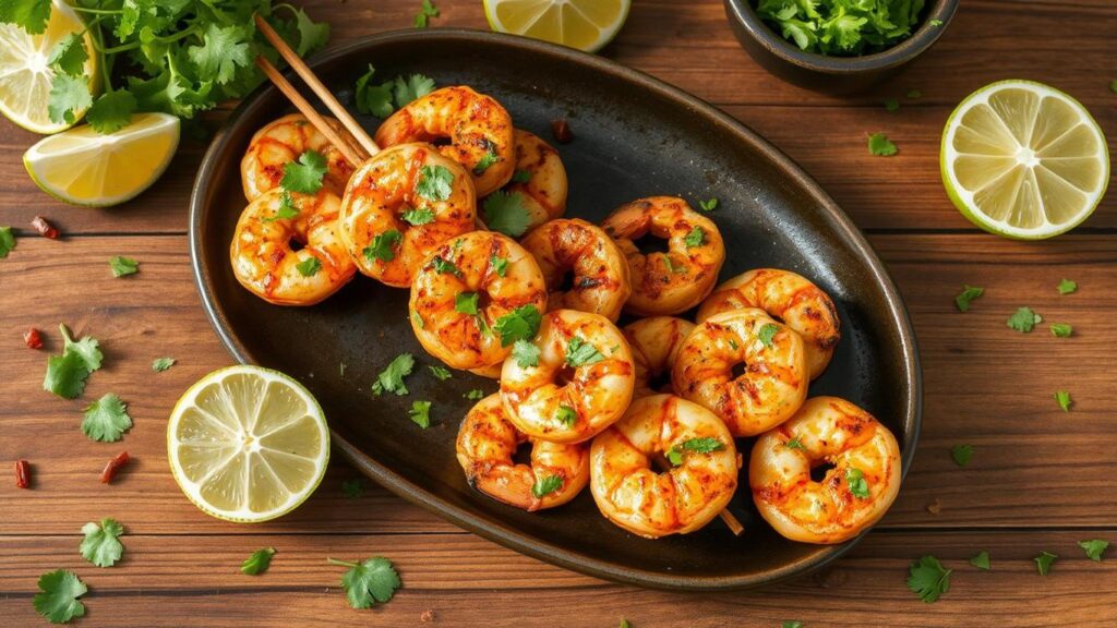 Chili Lime Grilled Shrimp Skewers