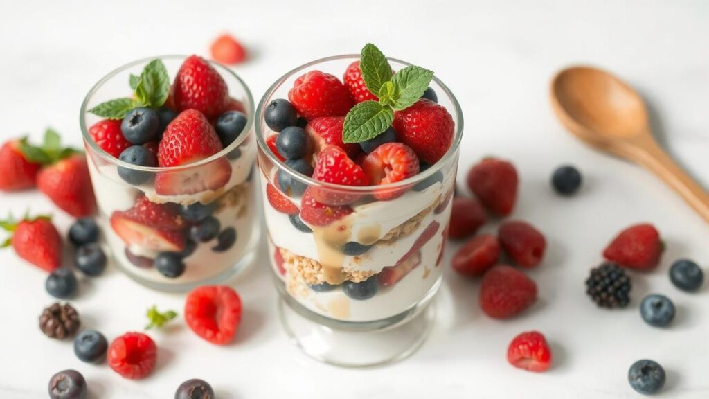 Fresh Berry and Greek Yogurt Parfait