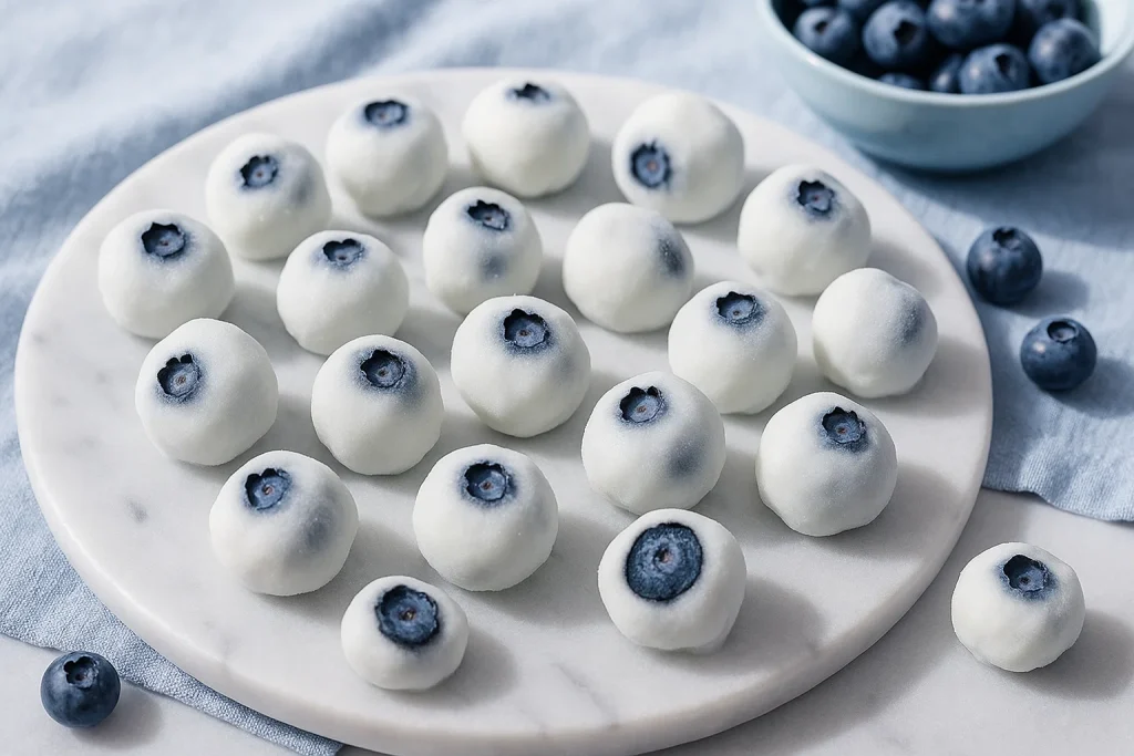 Frozen Yogurt Blueberry Bites