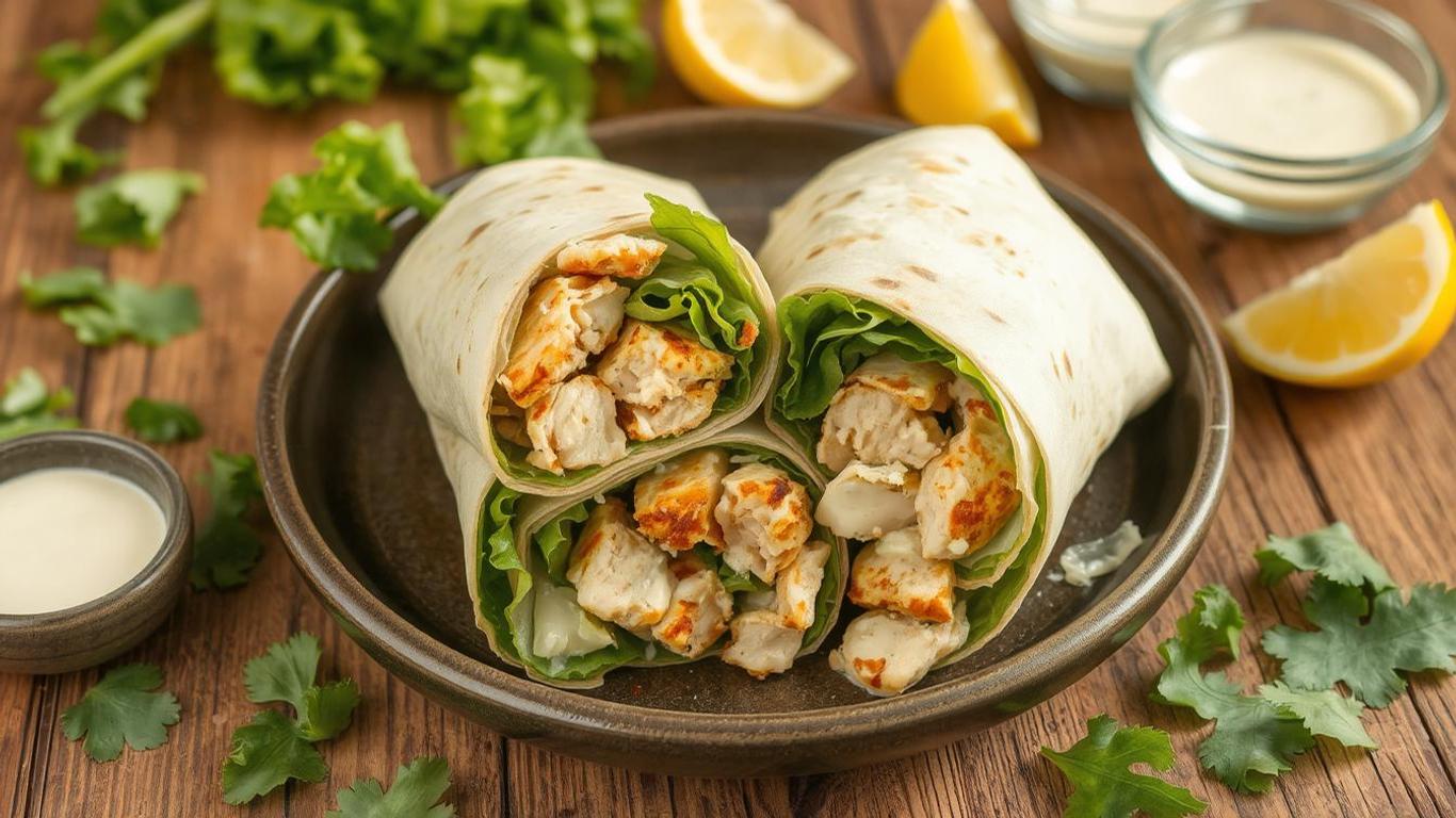 grilled-chicken-caesar-wraps