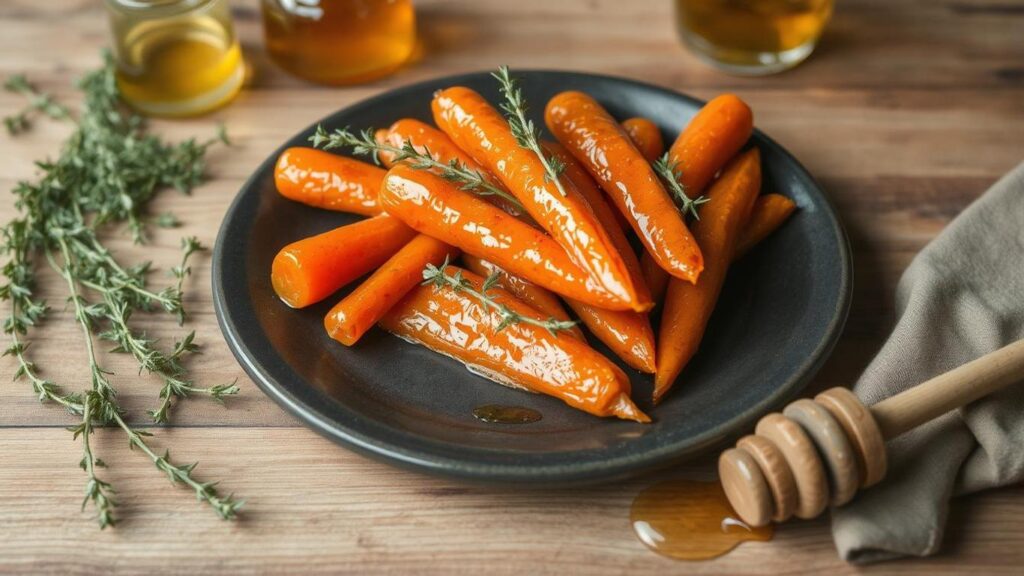 Honey Glazed Carrots with Thyme