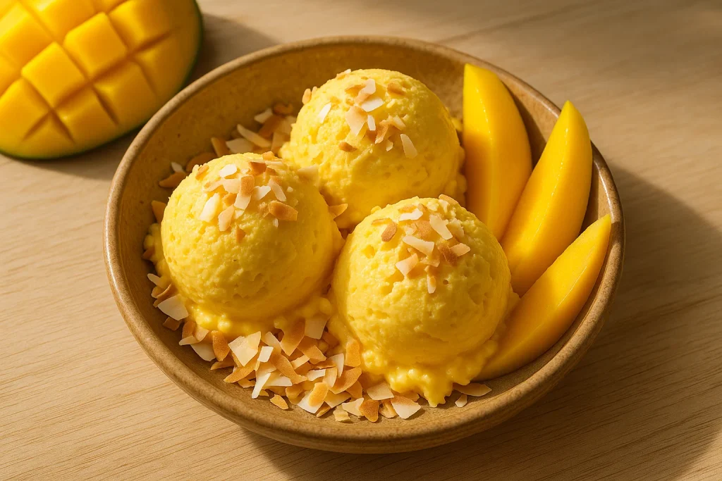 Mango Coconut Ice Cream
