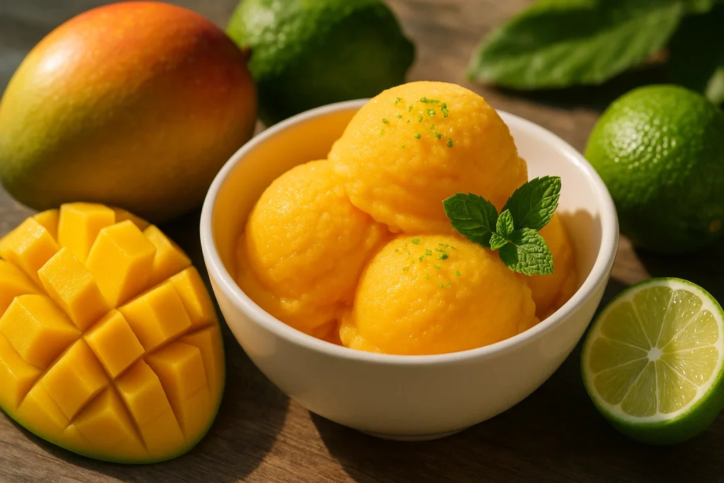 Mango Lime Sorbet