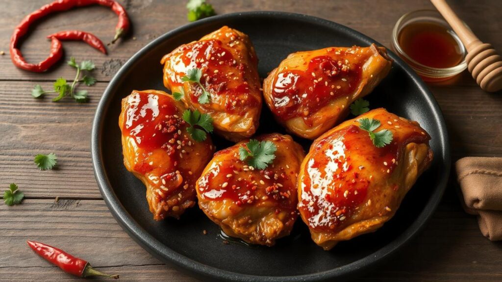 Sweet and Spicy Honey Glazed Chicken Thighs Recipe