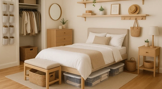 10 Smart Storage Hacks For A Clutter-Free Bedroom