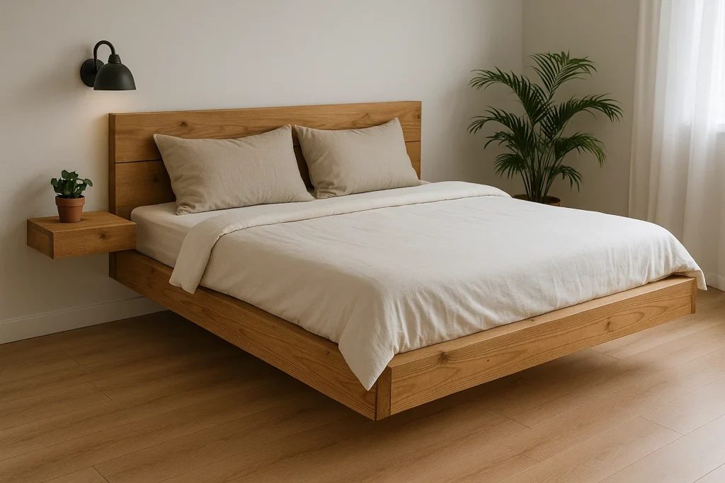 DIY Floating Bed Frame