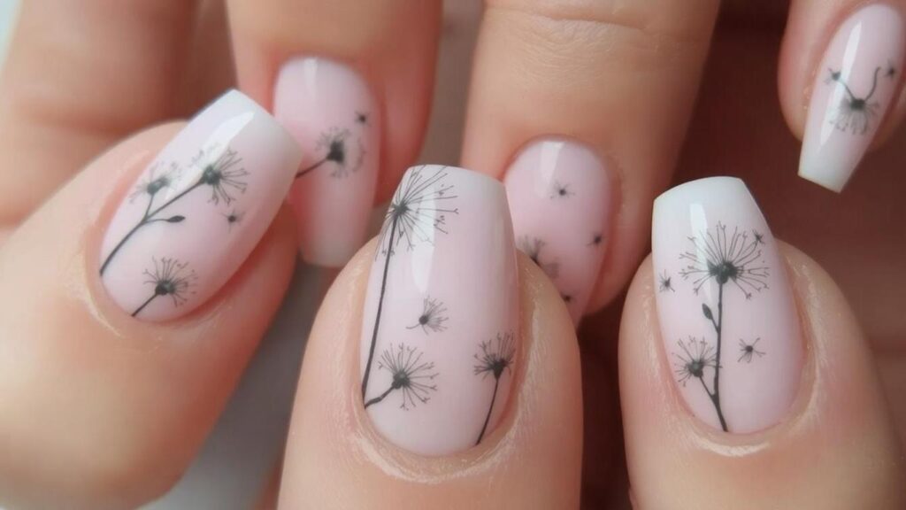 Delicate Dandelion Nail Art Ideas You’ll Instantly Love