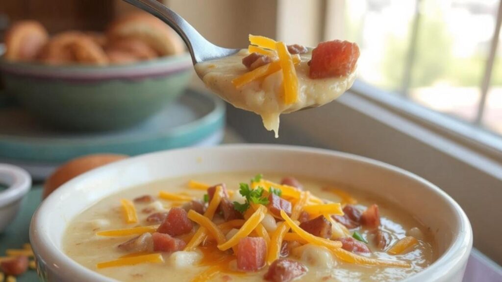 Delicious Disneyland-Inspired Loaded Baked Potato Soup Recipe