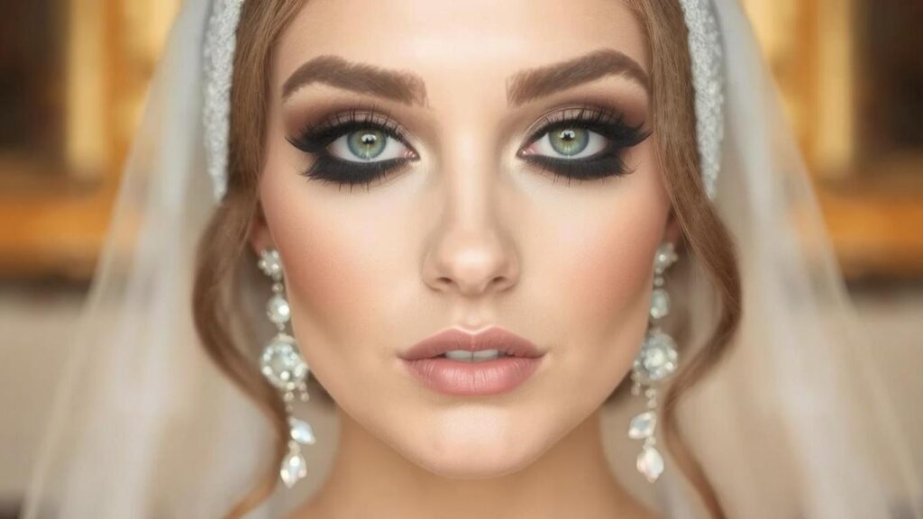 Elegant Smokey Eye Makeup Ideas for Weddings