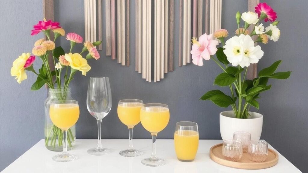 How to Set Up a Gorgeous & Colorful Mimosa Bar