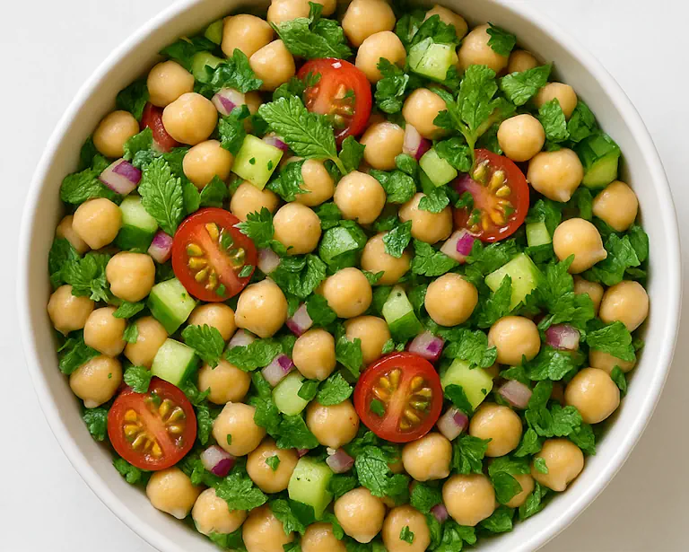 Lemon Herb Chickpea Salad