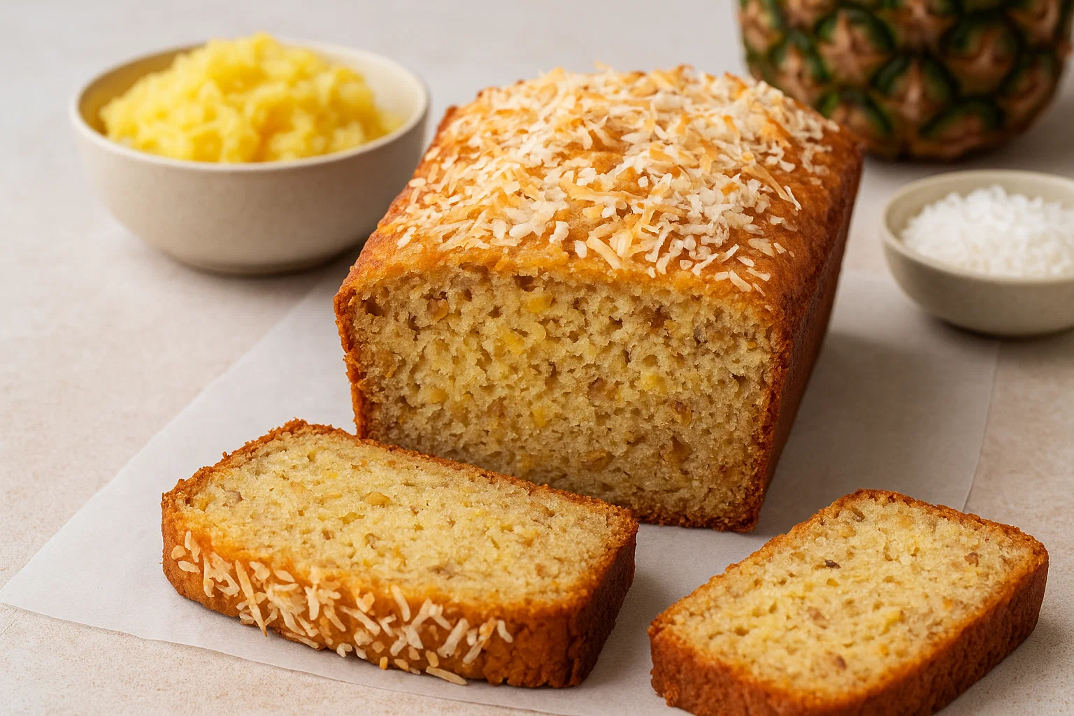 Pineapple Coconut Bread Recipe