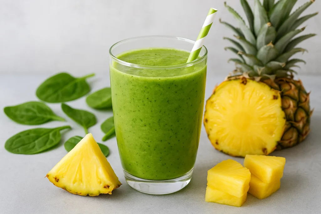 Refreshing Pineapple Spinach Smoothie Recipe