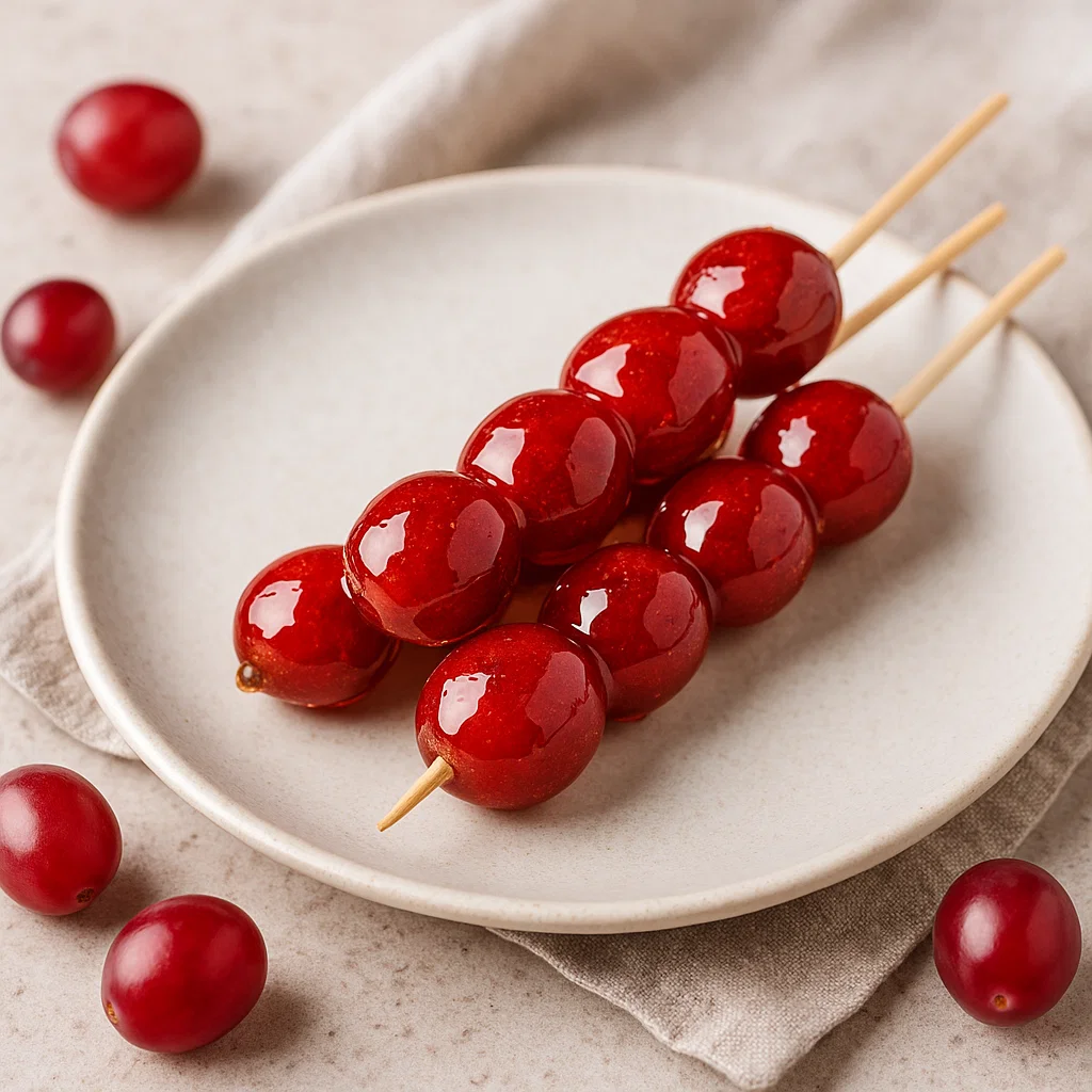TikTok Tanghulu Grapes with Glassy Sugar Crunch